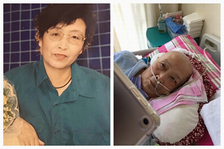 山东蓬莱的马女士。右图为在蓬莱市中医院遭遇医疗事故后，成为植物人。.jpg