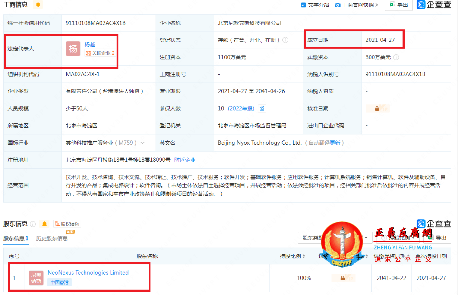 北京尼欧克斯科技有限公司法人、股东显示.png